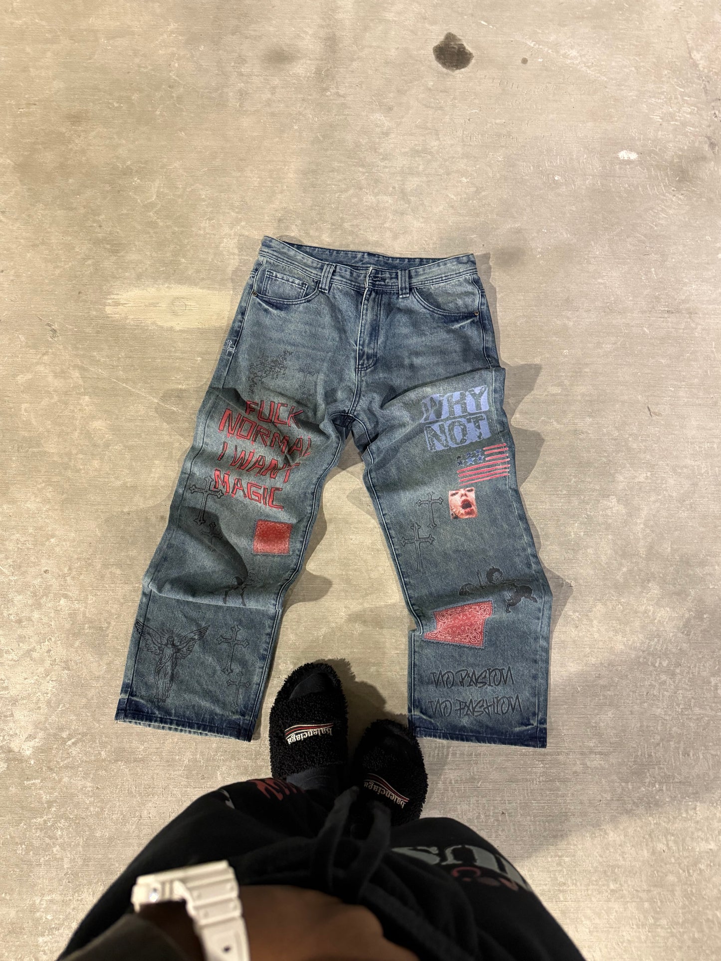 Dark "Graffiti" Denim