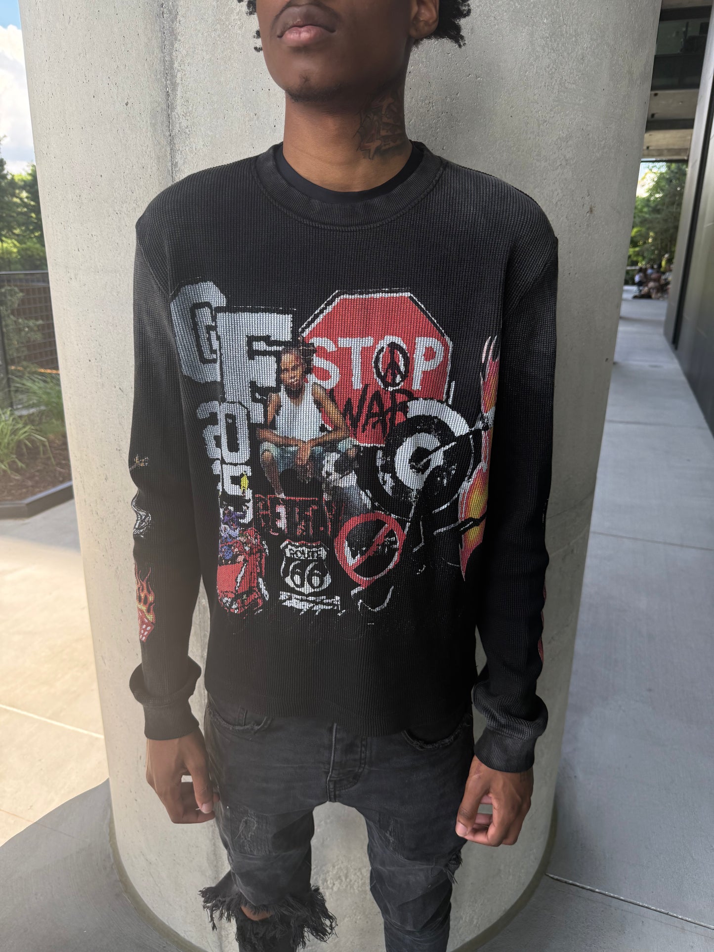 Black "Get Fly" Thermal